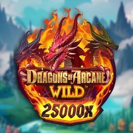 Dragons of Arcane Wild slot logo by Foxium at 770 CasinoDragons of Arcane Wild