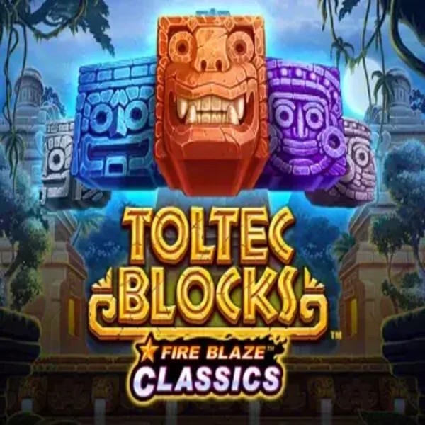 Fire Blaze: Toltec Blocks logo by Rarestone Gaming at 770 CasinoFire Blaze: Toltec Blocks